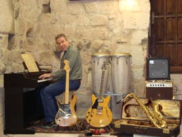 Podium en instrumenten